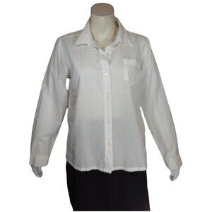 Women White Blouse with side trim